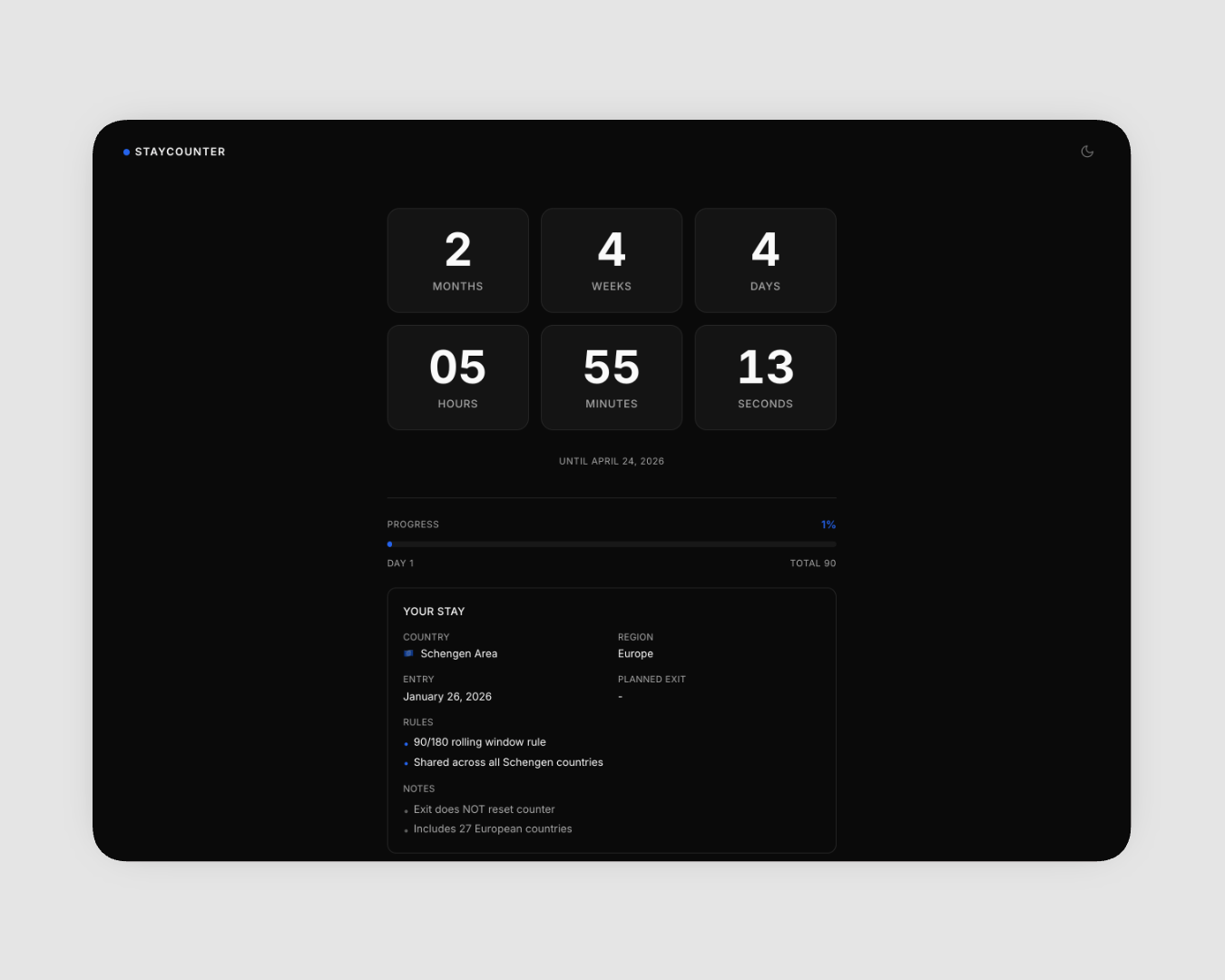 StayCounter — Visa & Stay Duration Tracker - Image 3